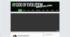 Desktop Screenshot of godofevolution.com