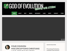 Tablet Screenshot of godofevolution.com